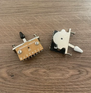 Colorful Metal ST TL Guitar 3-Way and 5-Way Switch Caps, Metal Toggle Caps with Embedded Cross Core