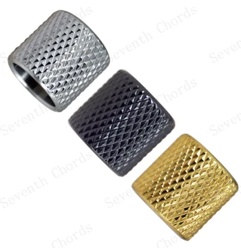 Flat-Top Metal Electric Guitar and Bass Volume and Tone Knobs Electronic Potentiometer Caps Volume Knobs