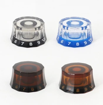 12-Sided Prism Guitar Knob Caps Volume and Tone Knobs LP Potentiometer Caps for EPI Electric Guitars and Bass