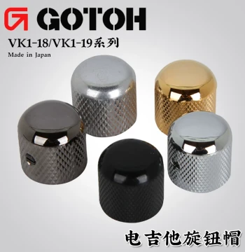 Japan GOTOH VK1-18 19 Electric Guitar Standard Knob Cap Bass Volume Tone Metal Control Knob
