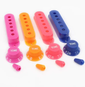 ST Electric Guitar Potentiometer Knob Caps, SQ Tone/Volume/Switch Caps, Pickup Casing Covers