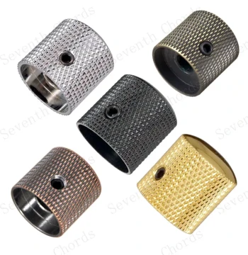 Brass Metal Perforated Electric Guitar Volume Knob, Bass Volume Knob, Guitar Electronic Potentiometer Cap