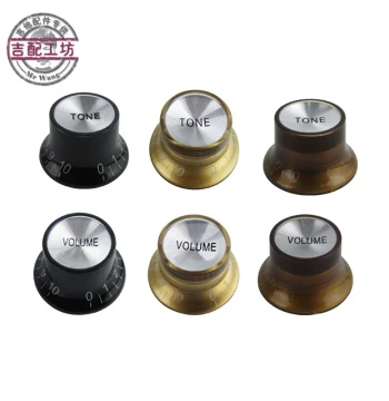 LP Electric Guitar Tone and Volume Knob Caps Potentiometer Caps Adjustment Caps Aluminum Switch Caps