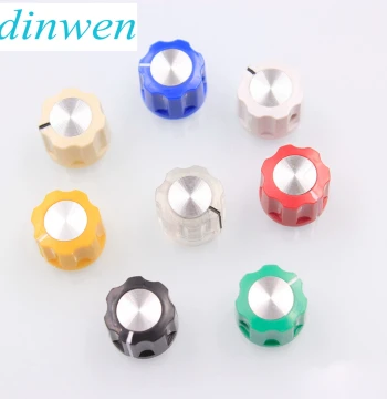 Electric Guitar Effect Pedal Knob Amplifier Speaker Radio Potentiometer Volume Adjustment Knob Switch Cap 6.4mm