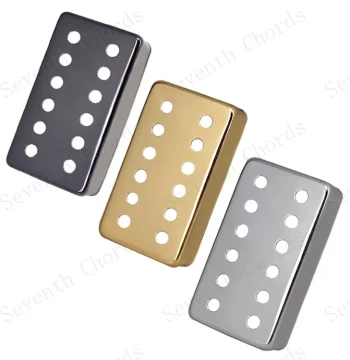 LP EPI 6-String 12-Hole Metal Electric Guitar Double Coil Pickup Cover Brass Cover Shell Copper Casing