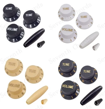 Guitar Tremolo Arm Tip Cap St Volume Tone Control Knob Caps 3-Way 5-Way Switch Toggle Tips