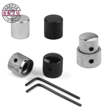 LP Electric Guitar Knob Caps, Guitar and Bass Potentiometer Caps, Metal Volume and Tone Knobs with Wrench