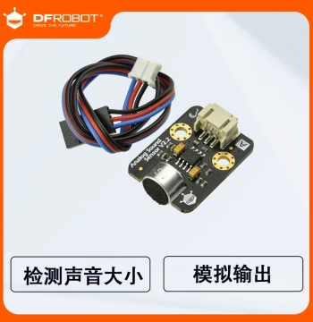 DFRobot Gravity: Analog Sound Sensor Module Sound Detection Compatible with Arduino Data Cable