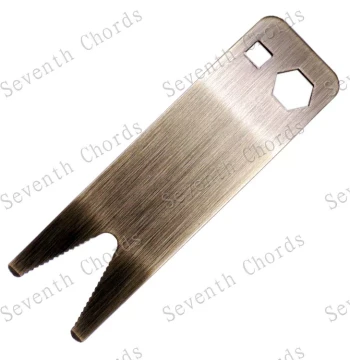 Multi-Function Repair Wrench for Guitar/Bass: Potentiometer Cap Removal Tool and 3-Way Switch Nut Wrench TS