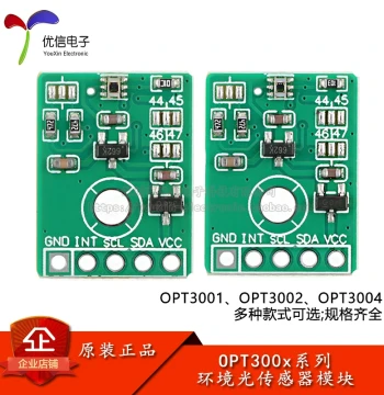 OPT3001/3002/3004 Ambient Light Sensor Module Measures Visible Light Density Digital Optical Sensor