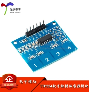 [Youxin Electronics] TTP224 4-Channel Capacitive Touch Switch Digital Touch Sensor Module