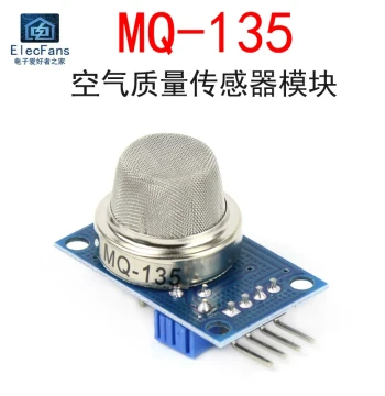 MQ-135 Air Quality Detection Sensor Module - High-Sensitivity Probe for Smoke and Harmful Gas Alarm