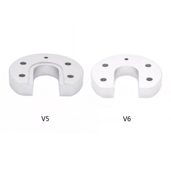 3D Printer Accessories: Sandblasted Anodized Round Aluminum Mounting Plate for Reprap Kossel V5/V6 Hotends