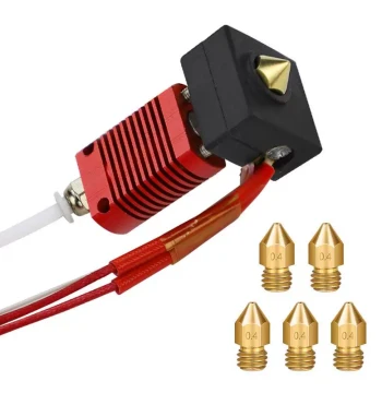 Cross-Border Manufacturer Supply 3D Printer Accessories MK8 Remote Nozzle + Upgraded Hotend Extruder Silicone Kit