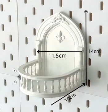 Wall-Mounted 3D Printed Hook Shelf New European Style Rack for Figures Blind Boxes Home Cameras