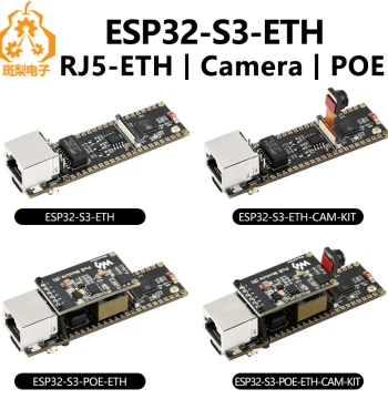 ESP32-S3 ETH Cam Ethernet Port Development Board PoE SD Camera Compatible with Raspberry Pi Pico Size