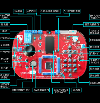Kingst32 Step-by-Step STM32 Learning Guide with Golden Beach Companion Development Board