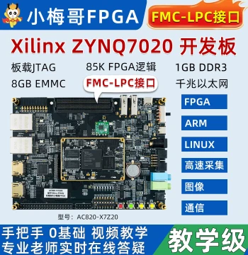 Xiao Meige ZYNQ FPGA Development Board 7020, 484 Pins, Xilinx Teaching Board, ARM Linux AC820