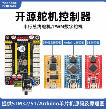 Open Source Arduino STM32 51 MCU Development Board Servo Control Module Driver Robot Controller