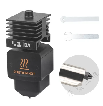3D Printer Hotend Detachable Hardened Steel Nozzle for A1/A1 mini