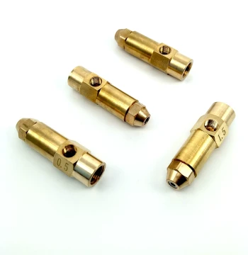 Brass Siphon Fuel Nozzle Burner Parts Brass Combustion Oil Nozzle Methanol Burner Nozzle