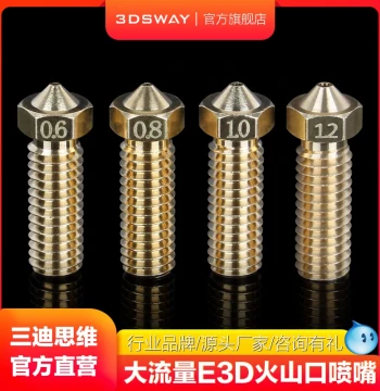 Brass Volcano Nozzle M6 Large Diameter High Flow