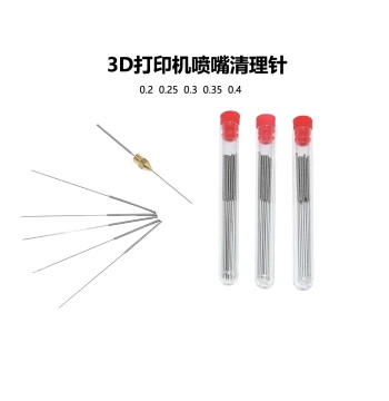 3D Printer Nozzle Cleaning Needles Stainless Steel Pins for 0.2/0.25/0.3mm Nozzles