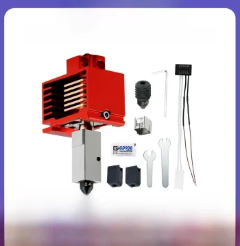 3D Printer Hot End Nozzle Kit Hardened Steel High-Speed Extruder Head