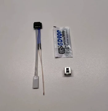 Bambu Lab X1C/P1S Hardened Steel 3D Printer Upgraded Extruder Hotend with Thermistor and Ceramic Heating Element