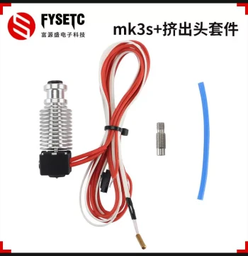 Fuyuansheng Prusa i3 MK3S+ Extruder Kit - Nozzle, Throat Tube, Extruder Head, Heater Block, and Thermistor