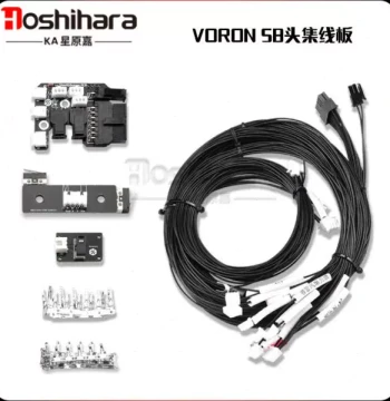 VORON 2.4 Trident 3D Printer Accessories: SB Head Extruder Hotend Hub Board and XYZ Axis Wiring Harness