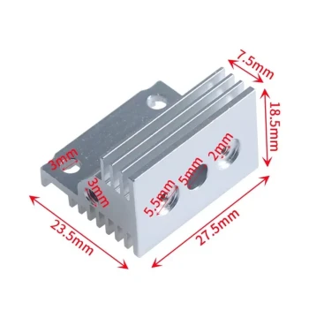 Creality 3D Printer K1C/K1 MAX Extruder Hotend Heatsink Premium Aluminum Alloy Heat Sink Block Accessories