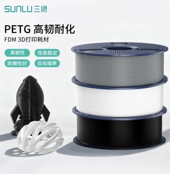 SUNLU PETG 3D Printing Filament Basic Colors Eco-Friendly Drop-Resistant Water-Resistant Weather-Resistant FDM Basic Filament Diameter 1.75mm Compatible with Bambu A1 P2S H2S Creality K2 3D Printers