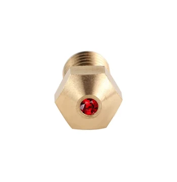 Ultra-Fast New Ruby Nozzle for E3D V6 Hotend, 1.75mm to 0.4mm Extruder Tip, High-Temperature Resistant, Smooth Flow, Non-Clogging
