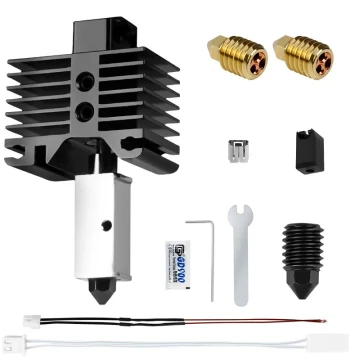 3D Printer Accessories Bambu Lab Tuo Zhu X1/P1P Hardened Steel Upgraded Extruder Hotend Assembly