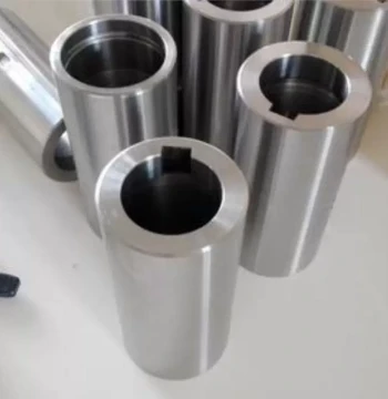 Bushing with Keyway, Custom Welded Sleeve, Bearing Sleeve, CNC Turned Iron Sleeve, Wear-Resistant Steel Sleeve