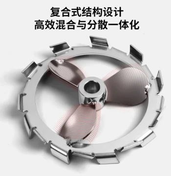 Liaogong Composite Ring Integrated Stainless Steel High-Shear Three-Blade Impeller Disperser Disc Impeller Bushing Large Size
