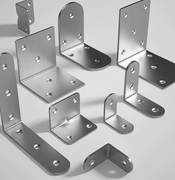 L-Type Stainless Steel Right Angle Fixer Corner Code 90-Degree Reinforcement Triangle Iron Bracket Connector Plate Hardware Shelf Support t