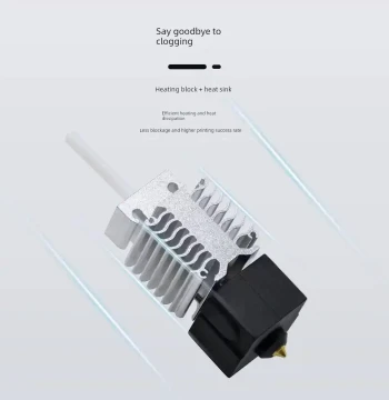 Ender 3 V3 SE Hotend Extruder Assembly Hardened Steel Nozzle with Aluminum Heatsink Block 3D Printer Parts