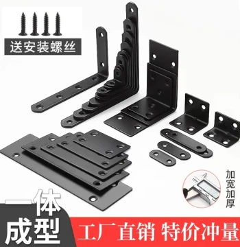 Stainless Steel 90-Degree Right-Angle Fixing Bracket L-Shaped Angle Iron Plate Triangular Shelf Support Connector Load-Bearing Installation