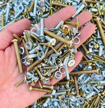 Comprehensive Assortment of Screws and Nuts: M3 M4 M5 M6 Cross Round Head Screws, Nuts, and Washers Combination Kit