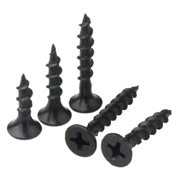Flat Head Quick Thread Self-Tapping Screw Hardened Quenched Cross Countersunk Self-Tapping Screw Drywall Nail ST4