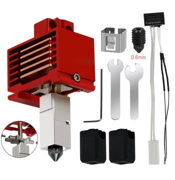 Bambu x1c/p1p Bamboo Extruder 3.0 Upgraded Hardened Steel Hotend High-Temperature Detachable Component for 3D Printers