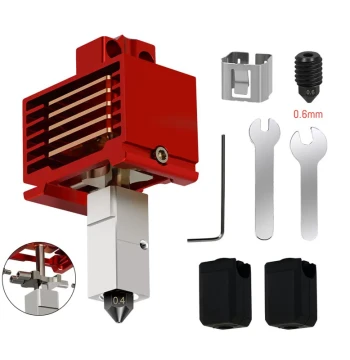 Bambu Lab X1C/P1P Bamboo Extruder 3.0 Upgrade Hardened Steel Hotend High-Temperature Detachable Component for 3D Printer