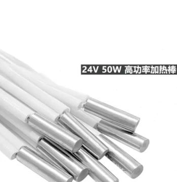 3D Printer Single-Ended Cartridge Heater 24V 50W High-Power Dry-Run Type with VH3.96 Terminal