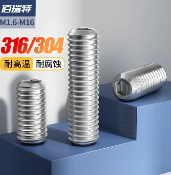 304 Stainless Steel Concave End Set Internal Hex Screw Headless Screw 316 Machine Screw Top Wire M1.6M2M3M4-M16
