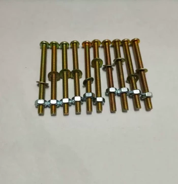 Cross Round Head M4 Screw and Nut Flat Washer Household Screw and Nut Set with Cap Switch Panel Socket Screws