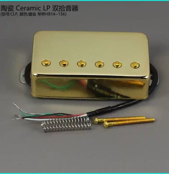 FLEOR LP Electric Guitar Pickup EPI Humbucker Ceramic Magnet Dual 6-Tone Metal Casing