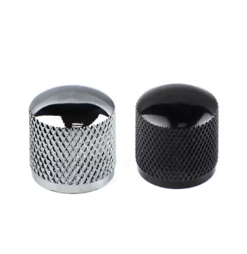 Electric Guitar and Bass Metal Volume Tuner Knob, Perforated Iron Knob, Volume Switch Cap with Accessories Included
