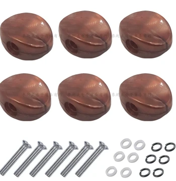 Ukulele Tuner Handle, Peg Shaft Knob Cap, Acoustic and Electric Guitar Red Agate Pearl Color Concave Accessories